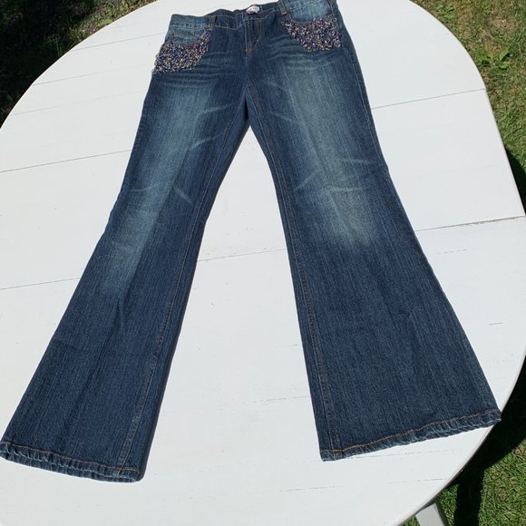 Super Cute Beaded Women's Jeans 👖 by Cache - Picture 1 of 8